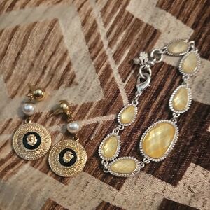 Elegant Gold and Silver Jewelry Set